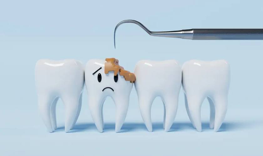 Trám răng lỗ to có được không?